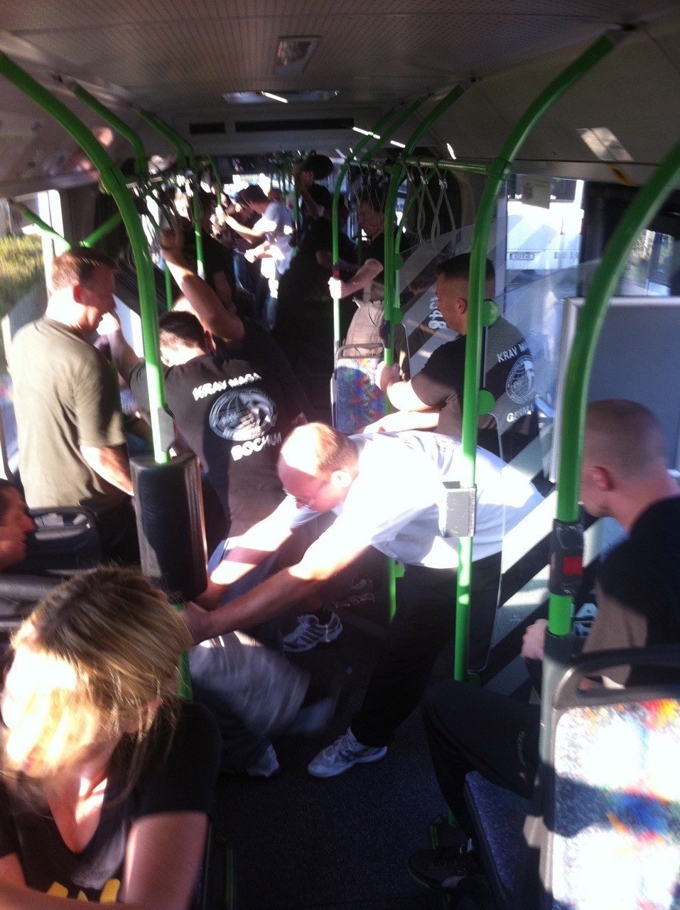 Training im Bus